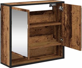 vidaXL Ράφι Τοίχου Παλιό ξύλο 65 x 20 x 60 εκ