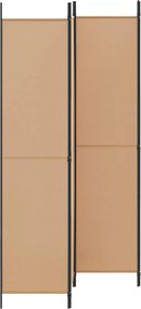 vidaXL 4-Πίνακας Διαχωριστικός Μπεζ 200 x 220 cm Ύφασμα