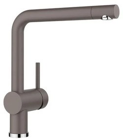Blanco Linus SILGRANIT® Volcano Grey Μπαταρία Κουζίνας με Περιστρεφόμενο Ρουξούνι