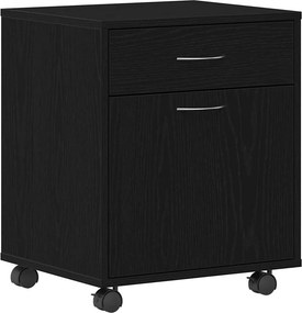 vidaXL Κινητό Ντουλάπι 45 x 38 x 54 εκ Επεξεργασμένο Ξύλο Μαύρη Οξυά