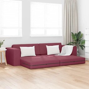 vidaXL Καναπές Κρεβάτι 2 σε 1 Μπορντό 245x150x60.5 εκ. Ύφασμα