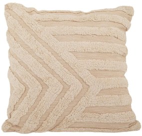 Διακοσμητικό Μαξιλάρι (Με Γέμιση) Ανάγλυφο 88914 White 50X50 Ύφασμα