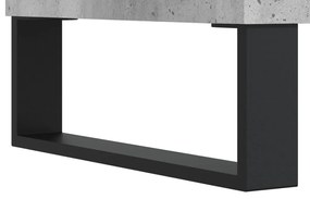 vidaXL Δισκοθήκη Γκρι Σκυροδέματος 121x38x48 εκ. Επεξεργασμένο Ξύλο