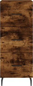 vidaXL Ντουλάπι Καπνιστή δρυς 34,5x34x180 εκ. από Επεξεργασμένο Ξύλο
