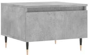 vidaXL Τραπεζάκια Σαλονιού 2 τεμ. Γκρι Σκυροδ. 50x46x35 εκ. Επεξ. Ξύλο