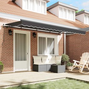 vidaXL Σκηνίτσα Αναδιπλούμενη Ανθρακί 350 x 200 cm ύφασμα