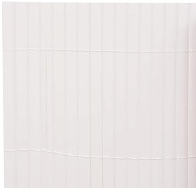 vidaXL Περίφραξη Κήπου Διπλής Όψης Λευκή 110 x 500 εκ.