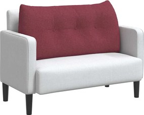 vidaXL Μαξιλάρι Πλάτης Κόκκινο 100 x 24 x 50 εκ ύφασμα