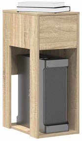 vidaXL Πύργος υπολογιστών με συρτάρι Δρυς sonoma 30x44x74 cm