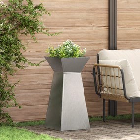 vidaXL Βάση φυτών Ανοξείδωτο ατσάλι 35 x 35 x 73 εκ. Διακοσμητικά ένθετα