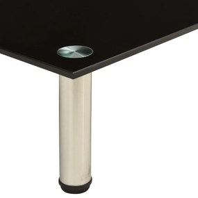 vidaXL Βάση Τηλεόρασης Μαύρη 100 x 35 x 17 εκ. από Ψημένο Γυαλί