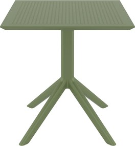 Τραπέζι SKY Olive Green PP 70x70x74cm