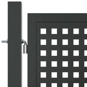 vidaXL Πόρτα Κήπου Ανθρακί 300x175 εκ. Ατσάλι