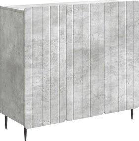 vidaXL Πλαϊνό γραφείο Γκρι Σκυροδέματος 89 x 34,5 x 82 εκ.