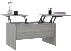 vidaXL Τραπεζάκι Σαλονιού Γκρι Sonoma80x50x42,5 εκ.Επεξεργασμένο Ξύλο