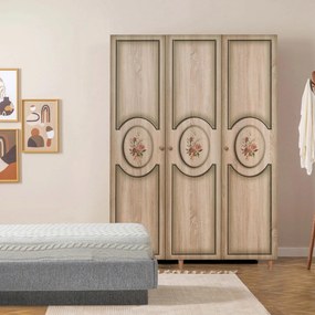 Τριφυλλη Ντουλαπα Δρυς/Sonoma MODE 52x135x192