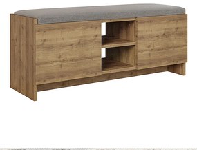 Παπουτσοθήκη Zulla Megapap χρώμα ανοιχτό καρυδί 110x37x43εκ.