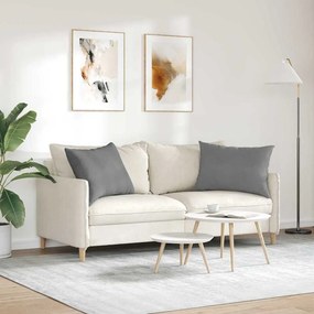 vidaXL Μαξιλάρι Καναπέ 2 pcs Σκούρο Γκρι 70 x 50 cm ύφασμα