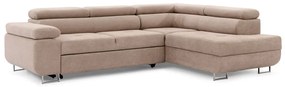 Γωνιακός καναπές κρεβάτι Mycani ροζ 271x98x201cm με δεξια γωνία BOG33211