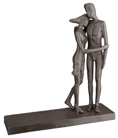 Γλυπτό 'Festhalten' Σιδερένιο Καφέ 5x16x18cm-05160870