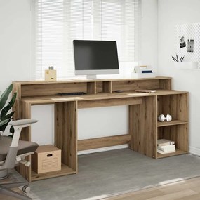 vidaXL Desk Artisan Δρυς 200 x 55 x 91 cm Engineered Wood