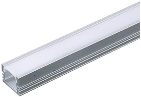 V-TAC Προφίλ Αλουμινίου για Ταινίες LED 2000x17.4x12.1mm Ασημί 3358