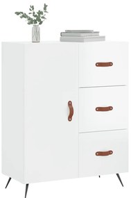 vidaXL Ντουλάπι Γυαλιστερό Λευκό 69,5x34x90 εκ. Επεξεργασμένο Ξύλο