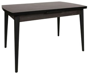 Τραπέζι Επεκτεινόμενο Inci 974NMB1507 129/157x80x79cm Black Πλαστικό,Μοριοσανίδα