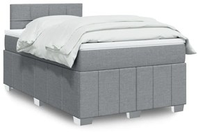 ΚΡΕΒΑΤΙ BOXSPRING ΜΕ ΣΤΡΩΜΑ ΑΝΟΙΧΤΟ ΓΚΡΙ 120X200 ΕΚ. ΥΦΑΣΜΑΤΙΝΟ 3287035