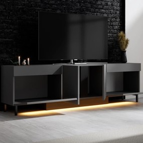 Έπιπλο Τηλεόρασης Ανθρακί LEEGE 180x32x50