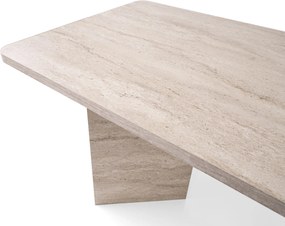 Τραπέζι Τραπεζαρίας Τραβερτίνη LOFT 180x90x77