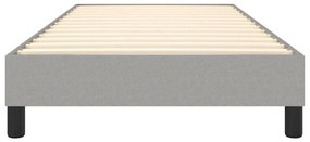 Πλαίσιο Κρεβατιού Boxspring Ανοιχτό Γκρι 100x200 εκ. Υφασμάτινο - Γκρι
