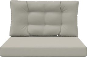 vidaXL Μαξιλάρι Καναπέ Εξωτερικού Χώρου 2 pcs Γκρι Πολυεστέρας