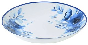 Πιάτο Βαθύ Blue Rose 07-16104 23cm White-Blue Estia Πορσελάνη