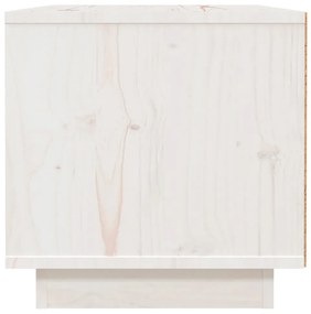 vidaXL Κομοδίνα 2 τεμ. Λευκά 40 x 34 x 35 εκ. από Μασίφ Ξύλο Πεύκου