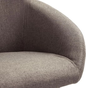 vidaXL Καρέκλες Τραπεζαρίας 4 τεμ. Χρώμα Taupe Υφασμάτινες