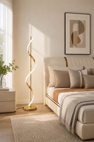 Stewehome Γωνιακός φωτιστικός με led μοντέρνου σχεδιασμού Χρυσό