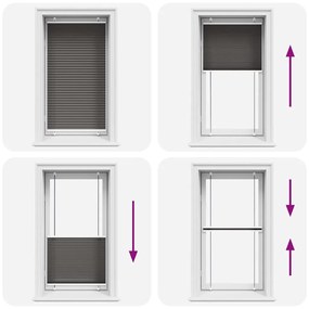 vidaXL Πλισέ περσίδα Μαύρο 70x150 cm Πλάτος υφάσματος 69,4 cm