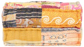 vidaXL Πουφ Patchwork 60 x 70 x 36 εκ. Υφασμάτινο
