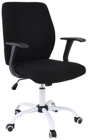Πολυθρόνα Γραφείου BF3900 ΕΟ524,11 61x57x94/104cm White-Black