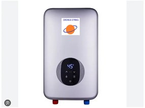 Cronus O'ring C70 Επιτοίχιος Ταχυθερμοσίφωνας Κεντρικός Μονοφασικός 7kW Ασημί