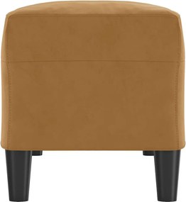 vidaXL Πάγκος Καφέ 100x35x41 εκ. Βελούδινος
