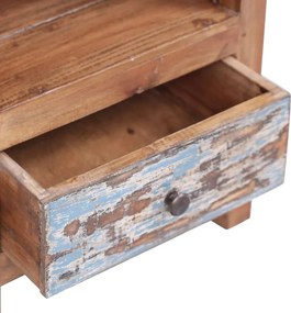vidaXL Κομοδίνο 41 x 30 x 50 εκ. από Μασίφ Ξύλο Μαόνι