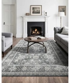 VEVOR Large Area Rug 8x10 ft Anti-Skid and Tear-Resistant Floor Mat Vintage Gray
