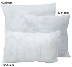 Μαξιλάρι  Γεμίσματος White Viopros 43X43 43x43cm Cotton-Polyester