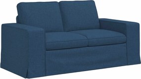 vidaXL Καναπές 120cm 2 pcs Μπλε Μέταλλο