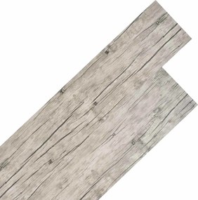 vidaXL Πλάκες Δαπέδου 18 pcs Γκρι 5,26 τ.μ. PVC