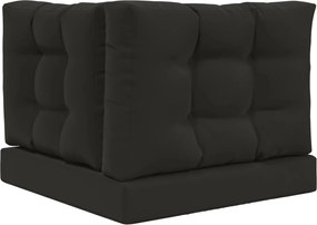 vidaXL Μαξιλάρι Καναπέ Εξωτερικού Χώρου 3 pcs Μαύρο Πολυεστέρας