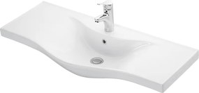 Martin Siena 100 White Gloss - Πάγκος με Νιπτήρα &amp; Καθρέπτη