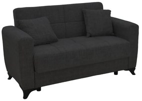 Καναπές-κρεβάτι με αποθηκευτικό χώρο τριθέσιος Modesto pakoworld γκρι ύφασμα 215x85x80εκ